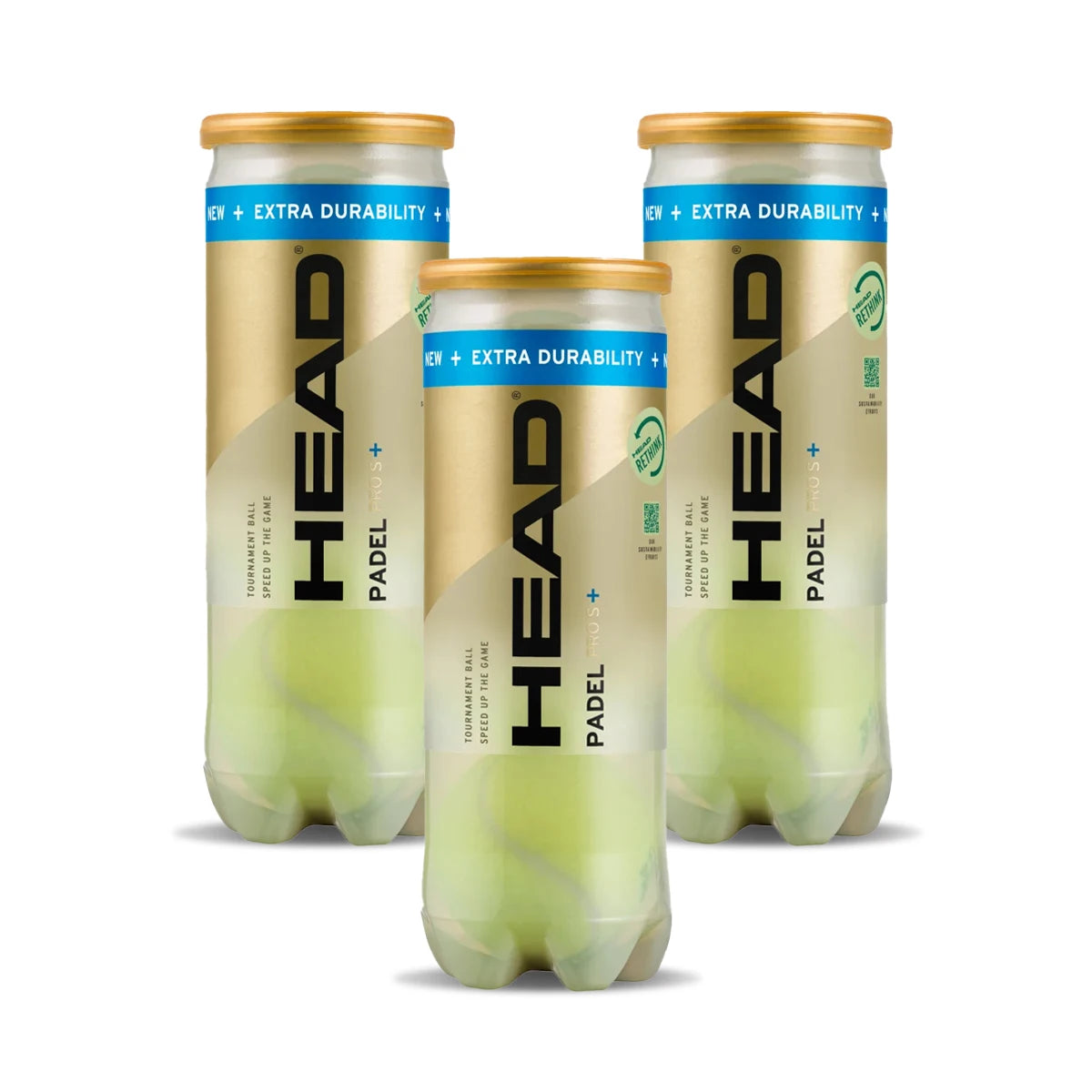Head Pro S + Padel Balls - High Durability, Available in Sets of 3, 6, 12, or 24 Botes, Ideal for Advanced Players, Excellent Control, and Robust Felt for Long-lasting Performance in Padel Sports Equipment.