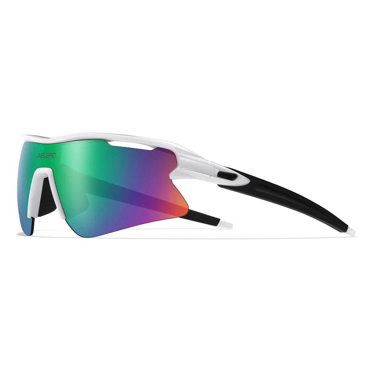 AIELBRO Sports Sunglasses for Men Women Cycling Running - UV400 Protection Bicycle Glasses for Road Bike & Outdoor Activities