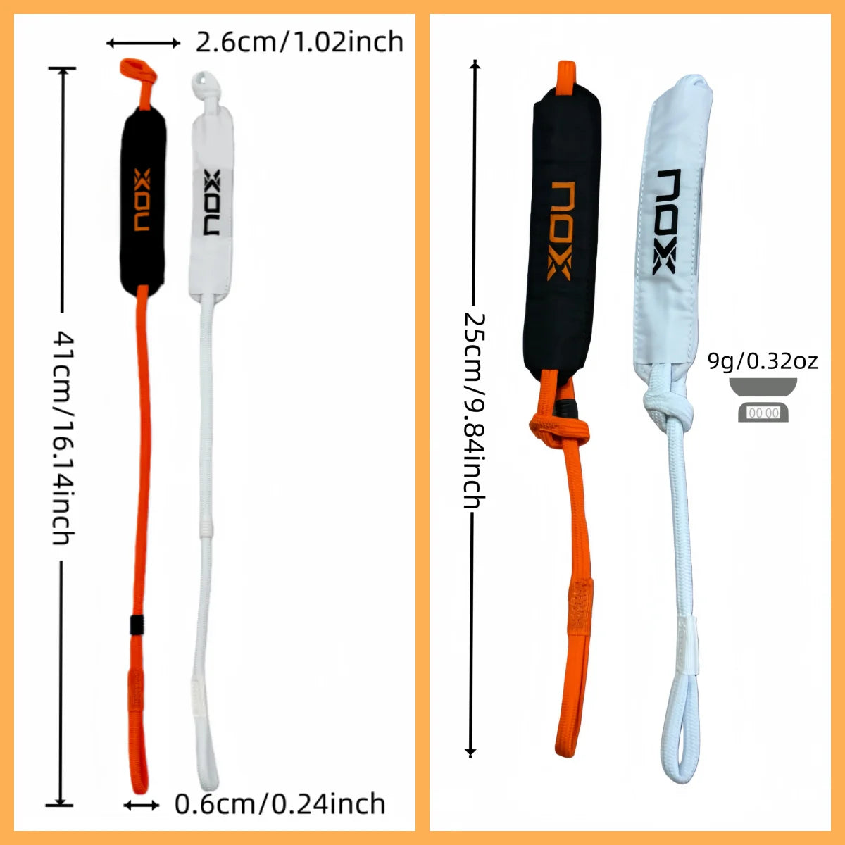 Nox Professional String Single Pack, Secure Grip, Eliminate Risk of Losing Racket, Stable Tennis Experience, Padel Accessories