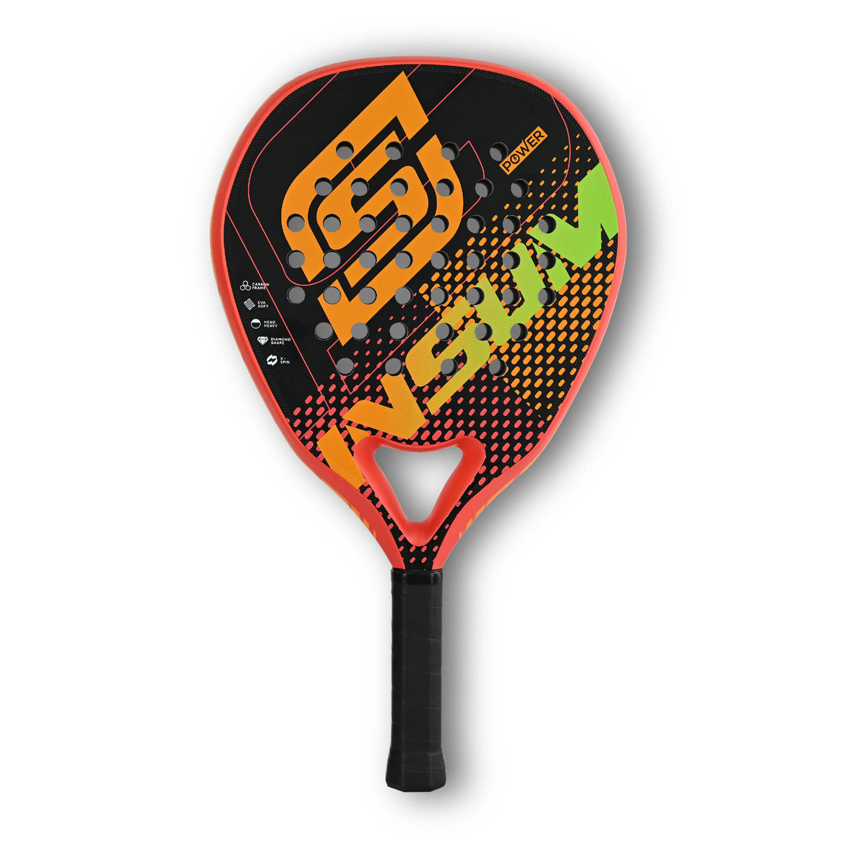 INSUM Padel Racket Carbon Fiber Surface with EVA Memory Flex Foam Core Padel Tennis Racket Lightweight Paddle Racquet