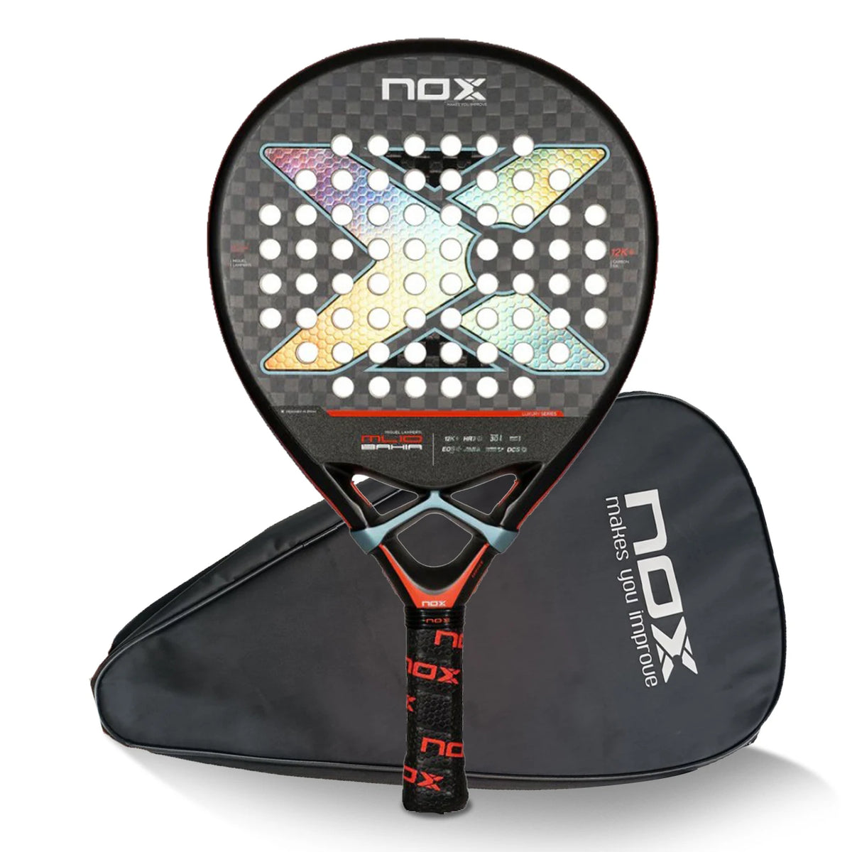 NOX New 2024 2023 2025 Paleta Padel Tennis Rackets Paddle Carbon Fiber EVA Memory Flex Foam Core Lightweight Pop Sports Racquet