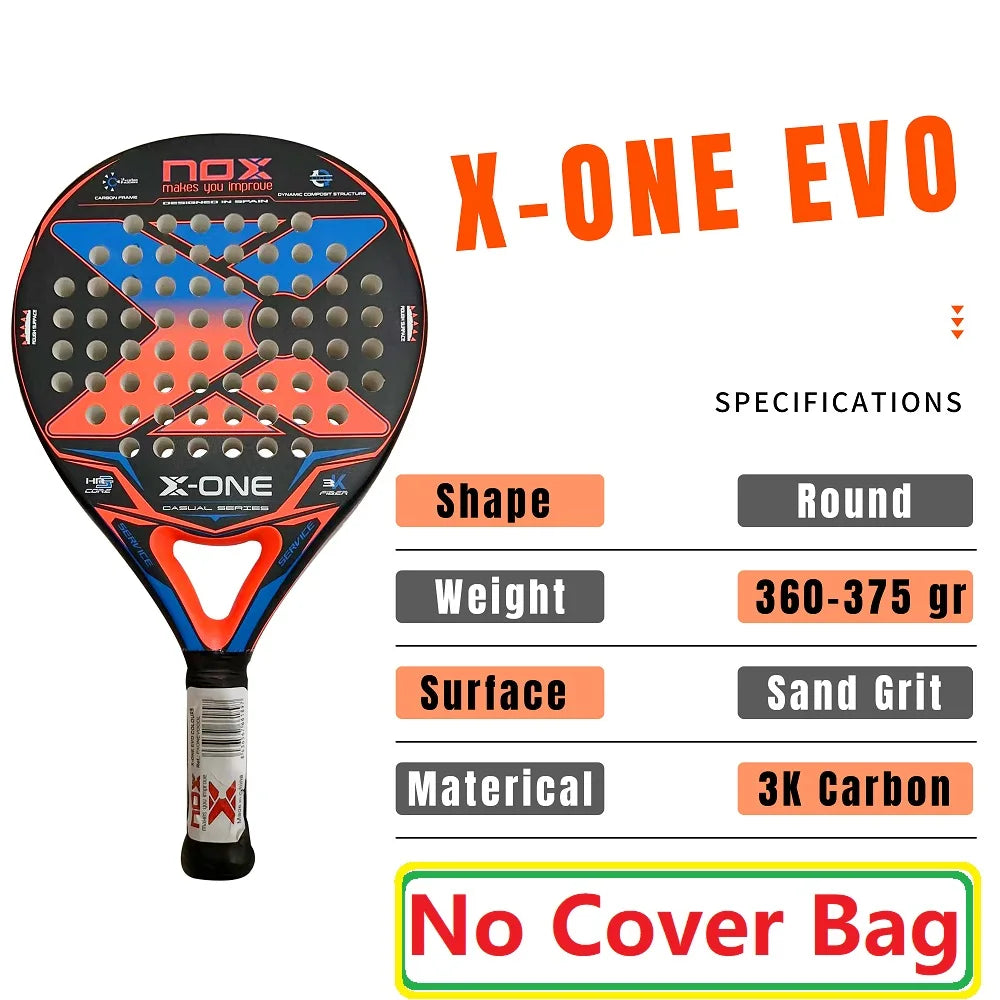 NOX New 2024 2023 2025 Paleta Padel Tennis Rackets Paddle Carbon Fiber EVA Memory Flex Foam Core Lightweight Pop Sports Racquet