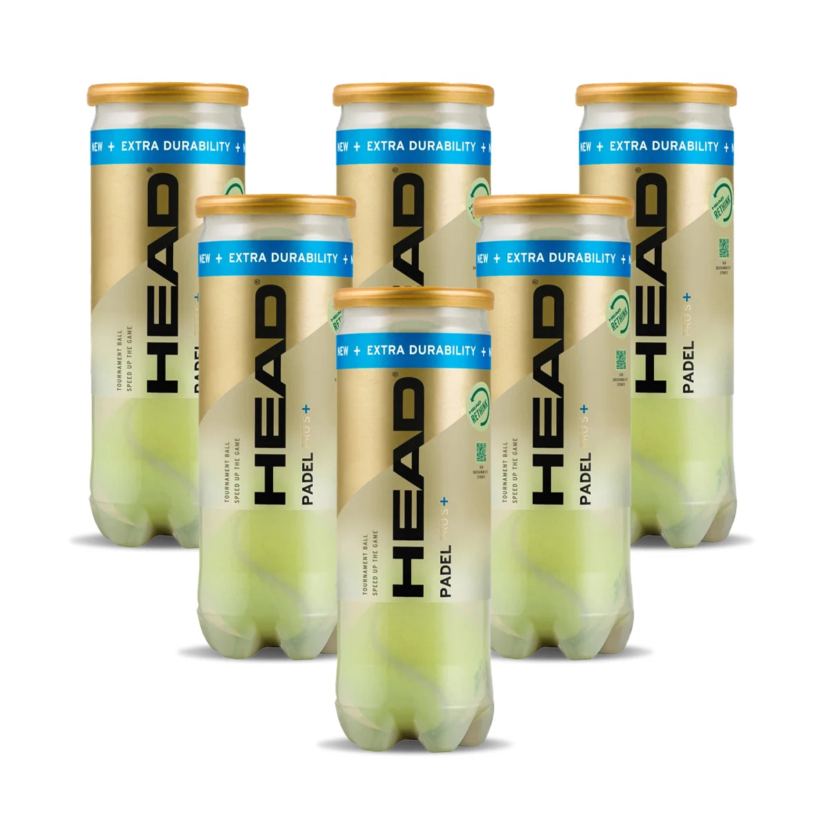 Head Pro S + Padel Balls - High Durability, Available in Sets of 3, 6, 12, or 24 Botes, Ideal for Advanced Players, Excellent Control, and Robust Felt for Long-lasting Performance in Padel Sports Equipment.