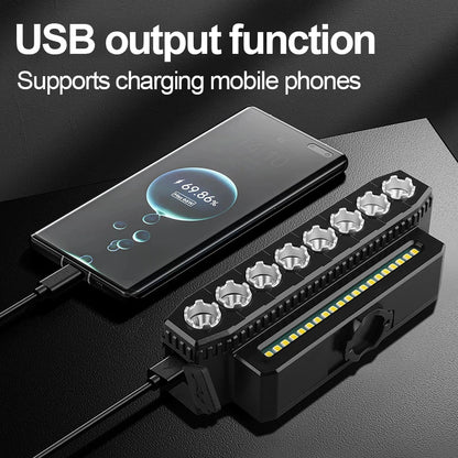 New USB Charging MTB Headlight Bicycle Light LED Waterproof Cycling Lamp Flashlight Cycling Horn Bike Light Front light bicycle