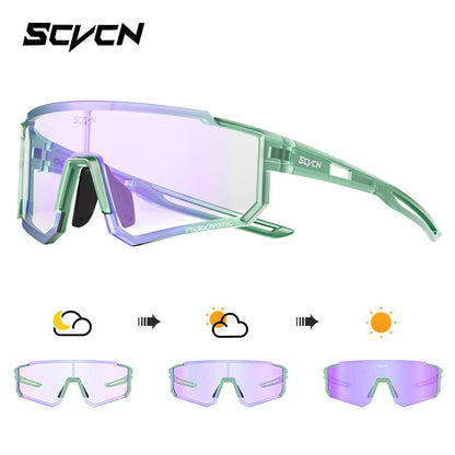SCVCN new Outdoor Cycling Sunglasses Men MTB Bike Glasses  Sports Mountain Climbing fishing Women Bicycle Cycling UV400 Goggles
