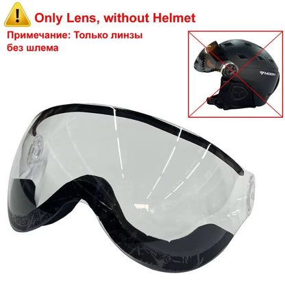 Skiing Helmet with Goggles Integrally-Molded PC+EPS High-Quality Ski Helmet Outdoor Adult Sport Ski Snowboard Skateboard Helmets