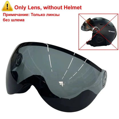 Skiing Helmet with Goggles Integrally-Molded PC+EPS High-Quality Ski Helmet Outdoor Adult Sport Ski Snowboard Skateboard Helmets