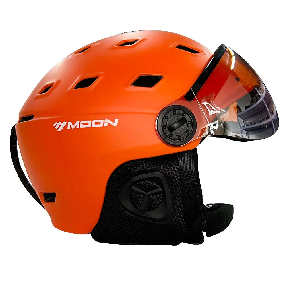 Skiing Helmet with Goggles Integrally-Molded PC+EPS High-Quality Ski Helmet Outdoor Adult Sport Ski Snowboard Skateboard Helmets