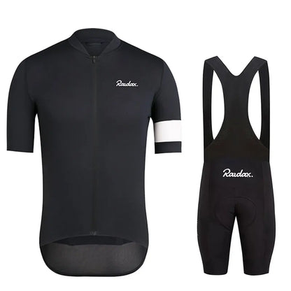 Raudax 2025 Men Short Sleeve Jersey Sets Ropa Ciclismo Hombre Summer Cycling Clothing Triathlon Bib Shorts Suit Bike Uniform