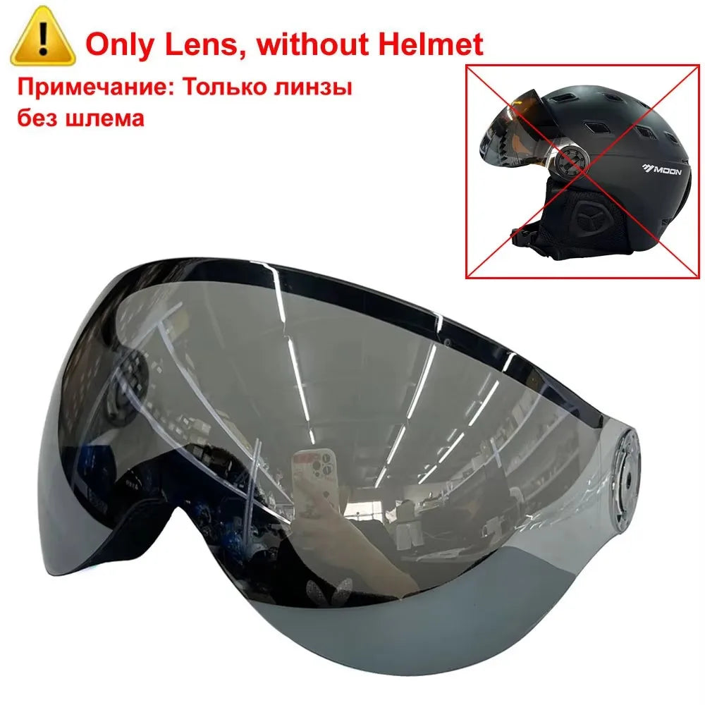 Skiing Helmet with Goggles Integrally-Molded PC+EPS High-Quality Ski Helmet Outdoor Adult Sport Ski Snowboard Skateboard Helmets