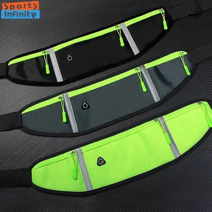 Sports Running Bag Men Women Waist Bag Mobile Cell Phone Pouch Waterproof Invisible Belt Bag for Outdoors Gym Sport Bags