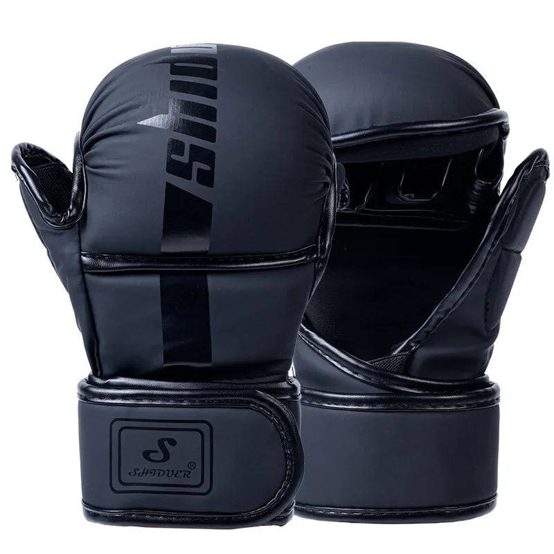 1 Pair Professional MMA Boxing Gloves High-Quality PU Fighting Muay Thai MMA Sanda Training Gloves Boxing Training Accessories