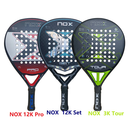 NOX New 2024 2023 2025 Paleta Padel Tennis Rackets Paddle Carbon Fiber EVA Memory Flex Foam Core Lightweight Pop Sports Racquet