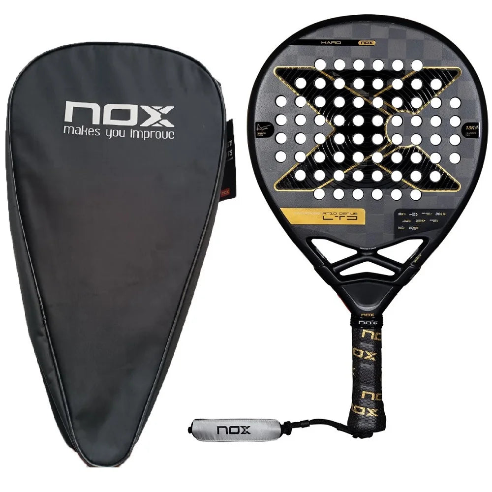 NOX New 2024 2023 2025 Paleta Padel Tennis Rackets Paddle Carbon Fiber EVA Memory Flex Foam Core Lightweight Pop Sports Racquet