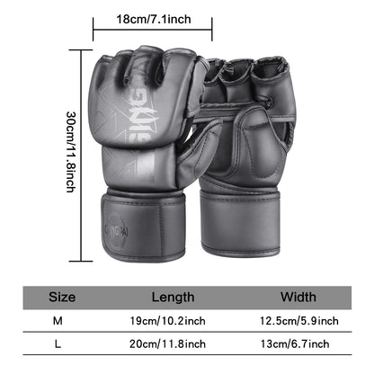 Boxing Gloves Sparring Gloves Men Women Training Professional MMA Half-Finger Fighting Boxing Gloves Sanda Free Fighting