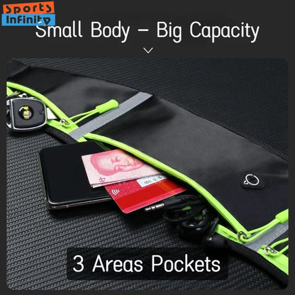 Sports Running Bag Men Women Waist Bag Mobile Cell Phone Pouch Waterproof Invisible Belt Bag for Outdoors Gym Sport Bags