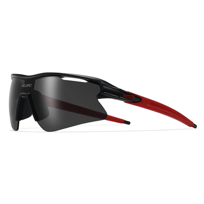 AIELBRO Sports Sunglasses for Men Women Cycling Running - UV400 Protection Bicycle Glasses for Road Bike & Outdoor Activities