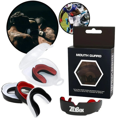 1Pc High-Quality Eva Material Sports Mouthguard Braces and Braces Are Suitable for High-Intensity Sports Such as Boxing, Basketball, Football, Comprehensive Fighting, Taekwondo