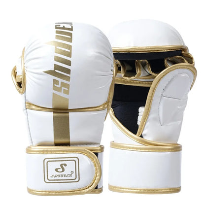 1 Pair Professional MMA Boxing Gloves High-Quality PU Fighting Muay Thai MMA Sanda Training Gloves Boxing Training Accessories