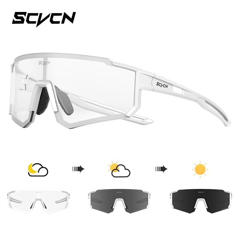 SCVCN new Outdoor Cycling Sunglasses Men MTB Bike Glasses  Sports Mountain Climbing fishing Women Bicycle Cycling UV400 Goggles