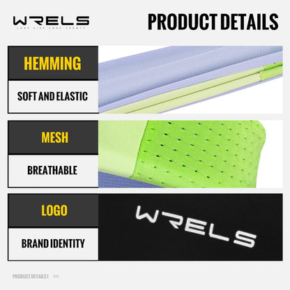 WRELS Anti-Slip Sports Headband Sweat Absorbing Headband Breathable Fitness Running Hair Band Quick Dry Elastic Cycling Hairband