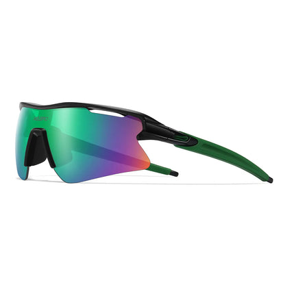 AIELBRO Sports Sunglasses for Men Women Cycling Running - UV400 Protection Bicycle Glasses for Road Bike & Outdoor Activities