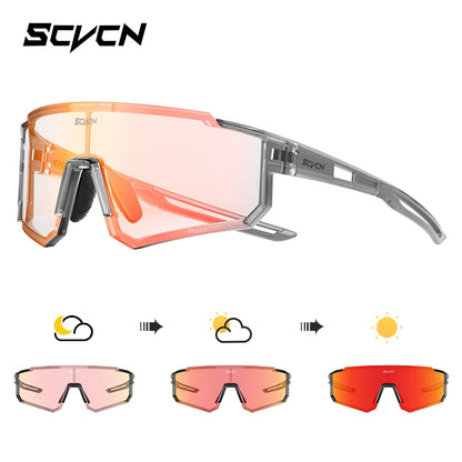 SCVCN new Outdoor Cycling Sunglasses Men MTB Bike Glasses  Sports Mountain Climbing fishing Women Bicycle Cycling UV400 Goggles