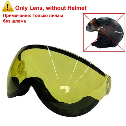 Skiing Helmet with Goggles Integrally-Molded PC+EPS High-Quality Ski Helmet Outdoor Adult Sport Ski Snowboard Skateboard Helmets