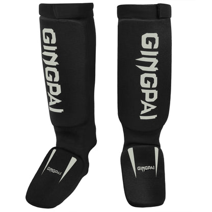 Cotton Boxing Shin Guards MMA Instep Ankle Protector Foot Protection TKD Kickboxing Pad Muaythai Training Leg Support Protectors