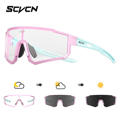 SCVCN new Outdoor Cycling Sunglasses Men MTB Bike Glasses  Sports Mountain Climbing fishing Women Bicycle Cycling UV400 Goggles