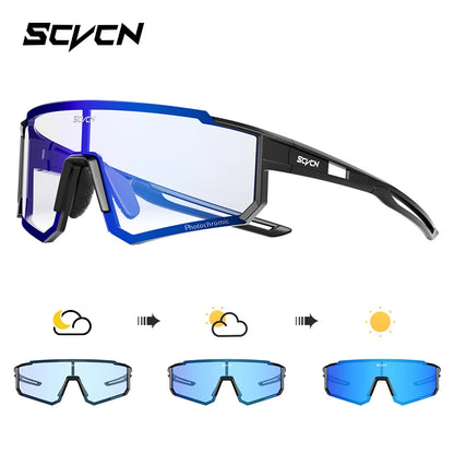 SCVCN new Outdoor Cycling Sunglasses Men MTB Bike Glasses  Sports Mountain Climbing fishing Women Bicycle Cycling UV400 Goggles